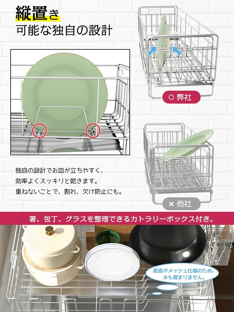 Dish kitchen dish Stainless steel dish easy to complete dish rack system for can be installed above or next to the horizontal large capacity automatic