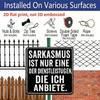 2D Flat - 1pc Vintage Aluminum Metal Sign, Outdoor Decorative Wall Plaque, Retro Tin Style, with A Humorous and Sarcastic Theme, "Sarcasm Is My