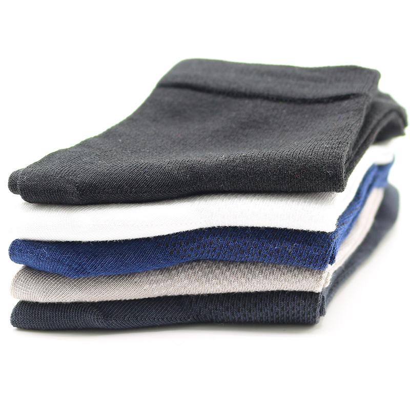 10 Pair Men's Summer Mesh Bamboo Fiber Socks Fashionable Breathable Business Socks Suitable For Sweaty Feet Casual Socks