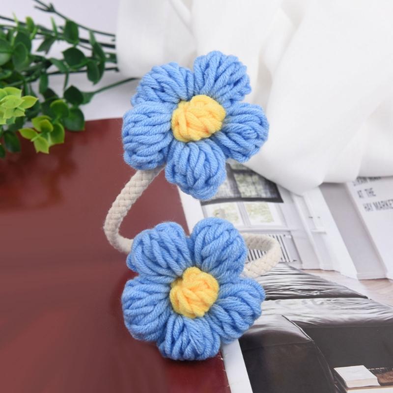 Curtain Tiebacks Decorative Curtain Holdbacks Retro Flower Curtain Buckles Clips Drapery Holdbacks Office Home Decors