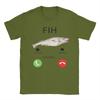 Fish Calling Funny Misspelled Fish Meme Message Fih TShirts for Men  100 Cotton Tees O Neck Short Sleeve T Shirts Clothing