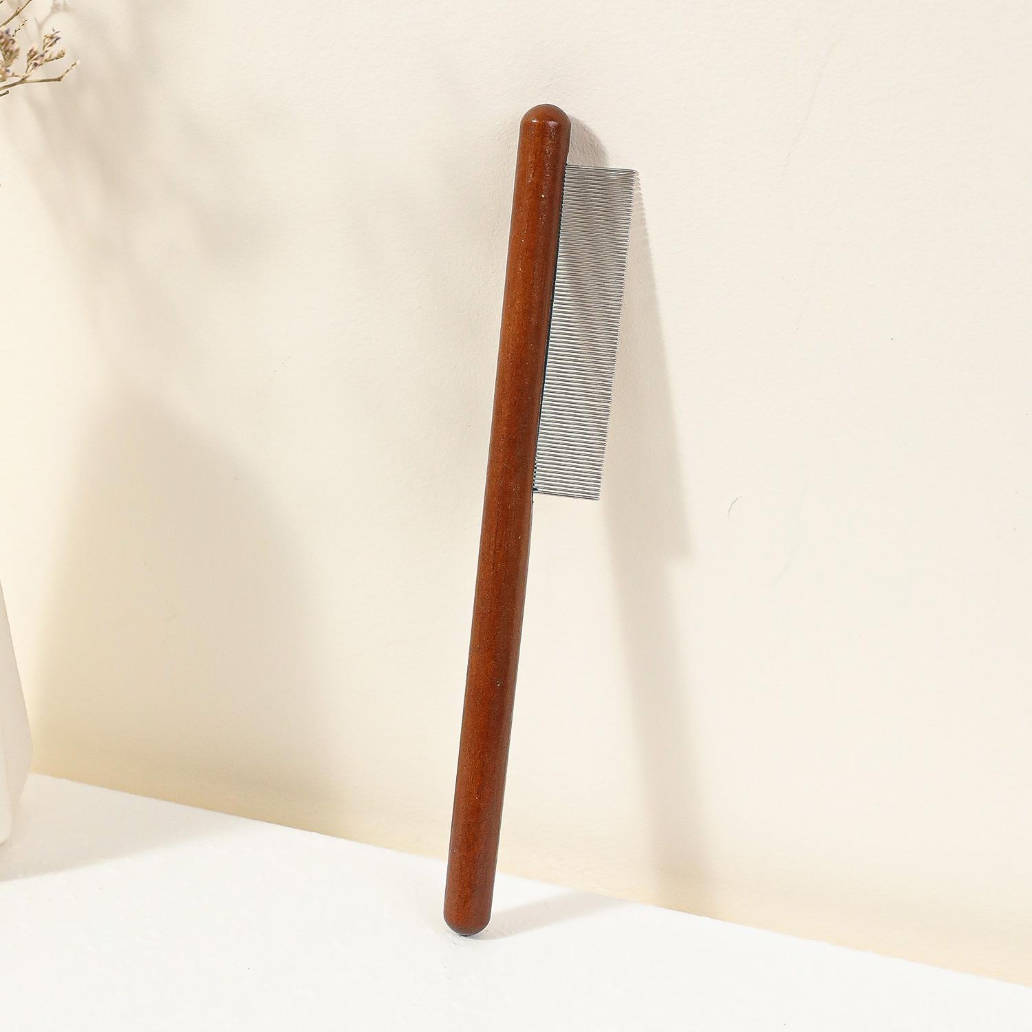 

Taotao pet spot расческа с ручкой из массива дерева, подушкой и стальной проволокой, с густым рядом зубьев, производитель расчесок для собак, для расчесывания, кошачья щетка comb