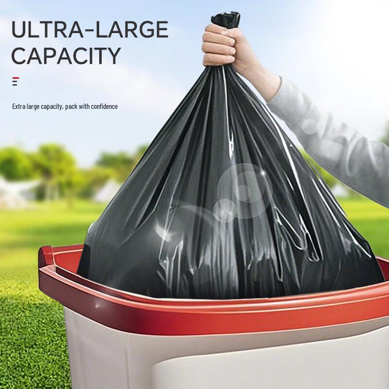 Sodolike Heavy-Duty Black Flat-Top Trash Bags