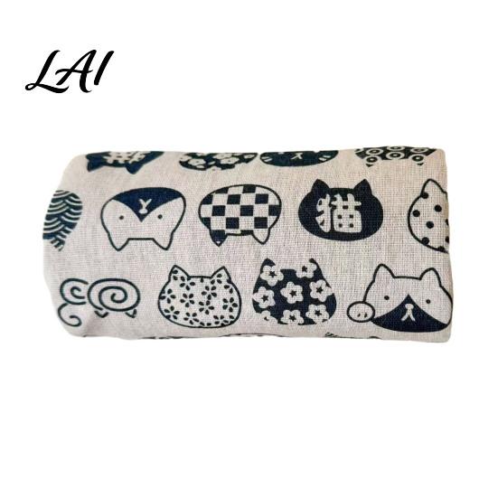 Hamster Tunnel Bed Bed Guinea Pig Hideout Tunnel Cute Cat Prints Plush Lined Washable Hanging Cozy Pet Hideout Cage Accessory for Sugar M