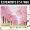 2D Cherry Blossom Tree Tunnel Backdrop Romantic Photo Background