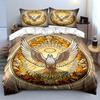 Dove with Halo Floral Bedding Set Bedding set (1 duvet cover, 2 pillowcases, duvet not included)