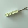 4-Keys Bear Fidget Keyboard Anxiety Relief Finger Clicker Keychain Office School Travel Decompression Button Sensory Toy Hanging Decor