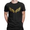 Gold Angel Wings Graphic 100 Cotton Tshirt Wings Of Dream Tops Tees For Unisex