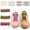 1 Par Cordones de Zapato Rayados Bicolor Cordones para Zapatillas de Exterior Cordones de Zapato de Algodón Zapatos Blancos Accesorios para Zapatos Longitud 90/120/150cm