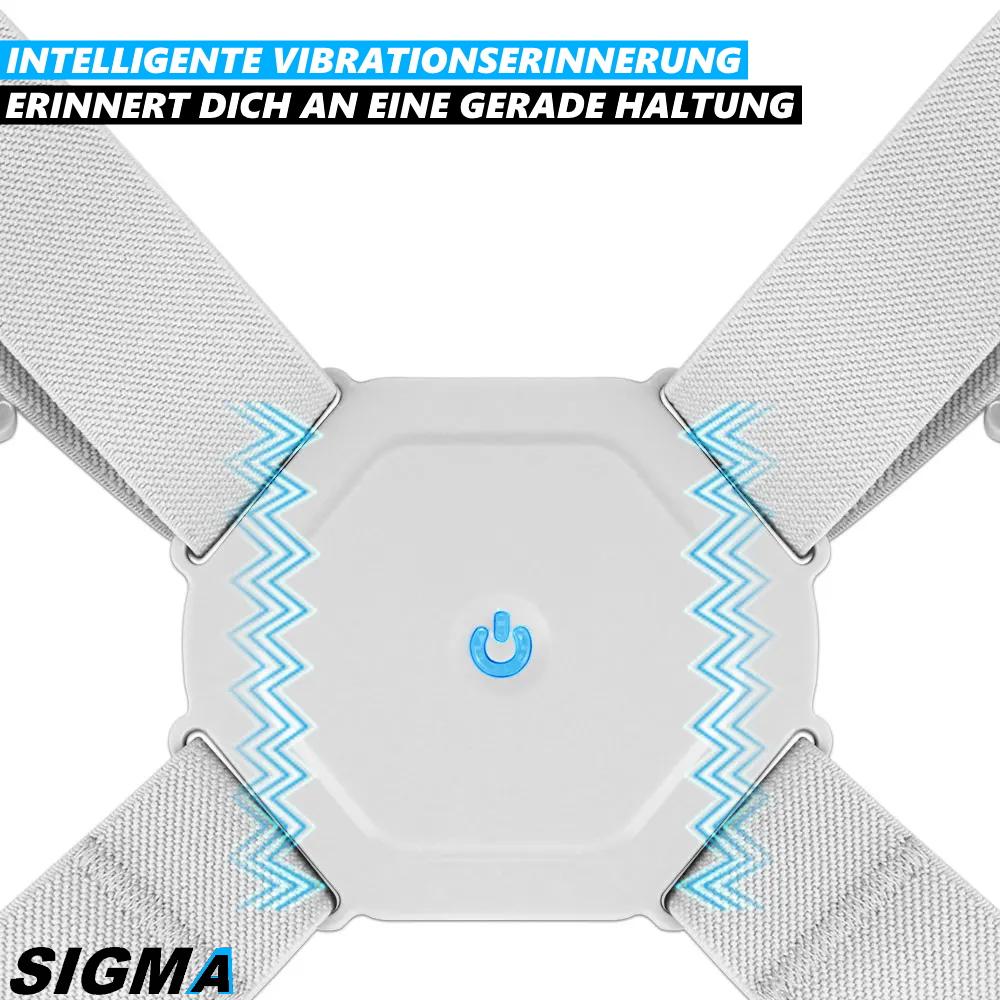 SIGMA Smarter Rückenhalter Geradehalter Stabilisator Gürtel Haltungskorrektur