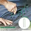 Durable and Sturdy U-shaped Garden Nail 6 Inches U-type Garden Turf Staples  Plastic Films