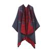 In-Stock Women's Double-Sided Tassel Shawl Cape - Classic Style, High-End, Warm, Perfect for Travel.