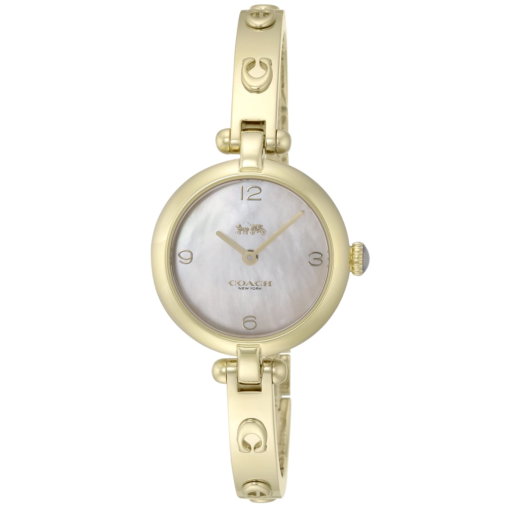 

Watch CARY White Pearl Dial Stainless Steel Quartz 26MM Watch 14504006 Gold [Coach] Women s [Item]