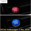 Dekoračný kryt krúžku tlačidla bezkľúčového systému štart-stop motora, lišta, interiérové doplnky pre Volkswagen T-Roc T Roc 2018 - 2025