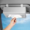 Car Tissue Car Tissue PU Fits Whole Tissue Headrest Sun Visor Tissue Car Interior Stylish Car Accessory Case, Holder, Leather, Box, 2-Way Design,