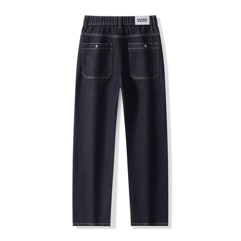 MARK FAIRWHALE Men s Autumn/Winter Straight-Leg Loose Jeans 3XL