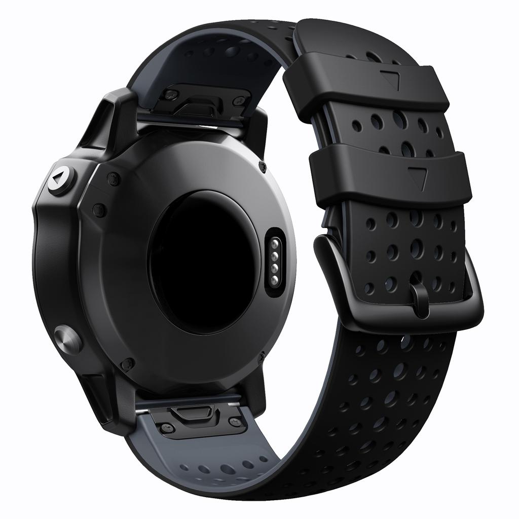 Silicone Watchband for Garmin Fenix 5X/Fenix 3 26mm Easy Fit for Fenix 5X Plus/Fenix 6X/Fenix 6X Pro/2 Delta PX