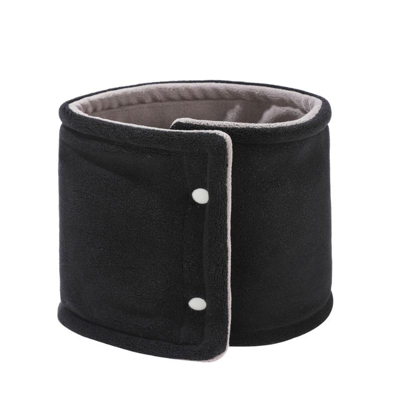 Winter Austrian Velvet Double-sided Snap Scarf Fashionable and Versatile Fake Turtleneck Outdoor Sports Cold and Warm Neck Cover