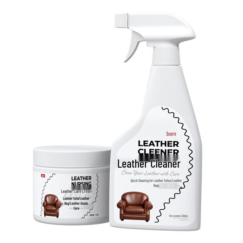Premium Lederreiniger: Fleckentferner & Pflegcreme für Sofas, Kleidung und Taschen