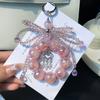 Crystal Bowknot Phone Pendant Alloy Cloud Charm Pendant Colorful Bead Phone Chain Beaded Bag Pendant for Women Wholesale