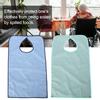 Adult Waterproof Mealtime Bib Double Layer Elder Dinning Clothes Protector