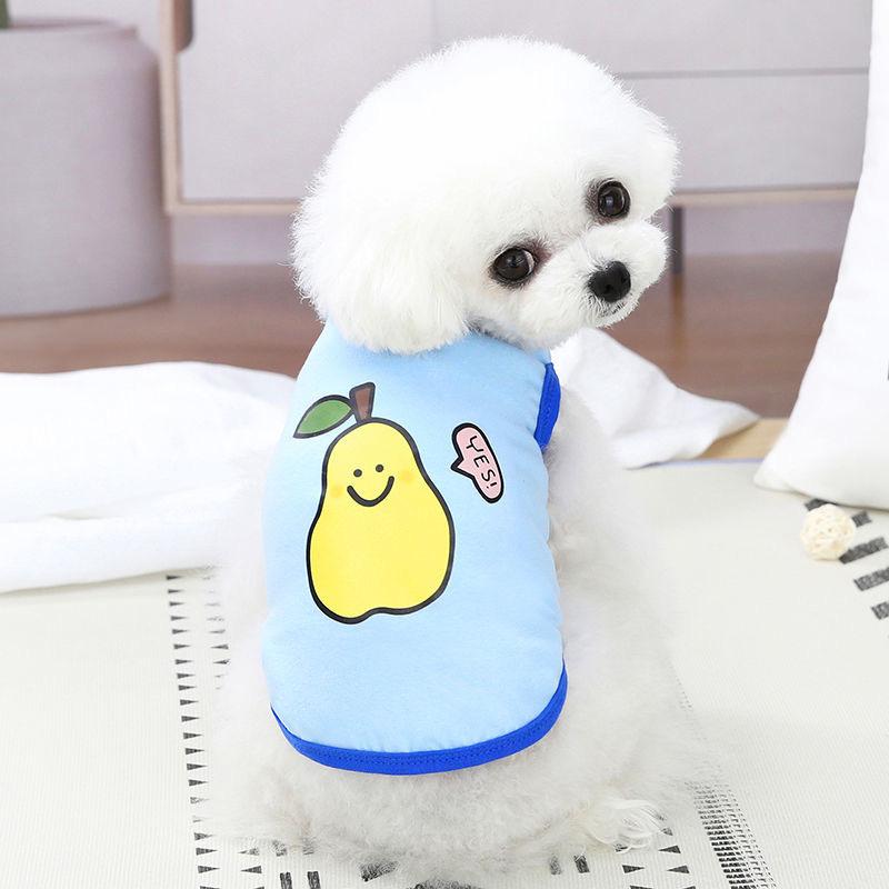 Sweet Fruit Puppy Dog  Sleeveless Clothes Summer Pet Vest for Small Dogs Yorkshire Schnauzer Beagle Cat Shirts Mascotas Clothing