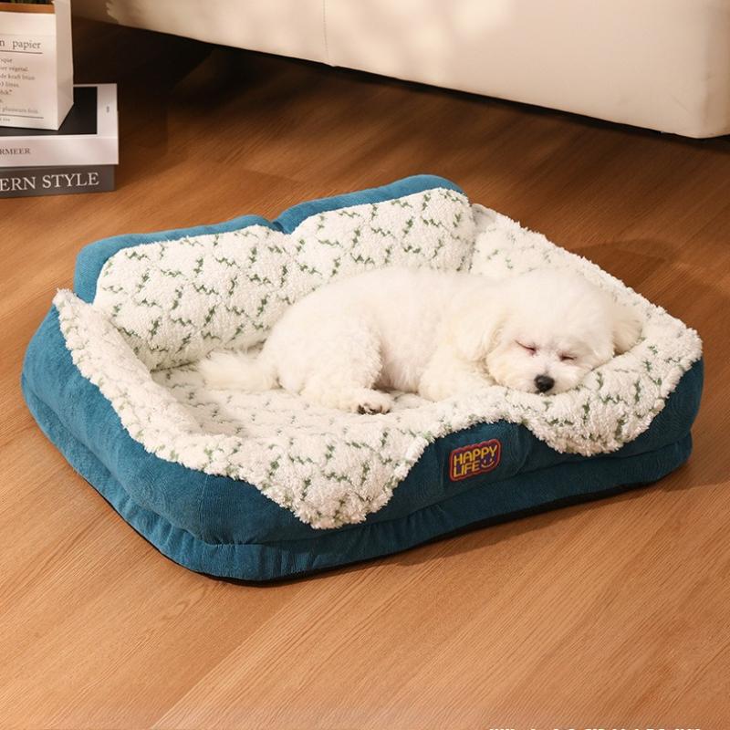 Cat litter universal kennel dog bed autumn and winter warm sleeping mat neck support mountain big dog kennel pet litter