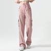 Women's High Waist Cargo Pants Wide Leg Trousers Vintage Casual Pocket Loose Workwear Long Pants For Autumn Winter