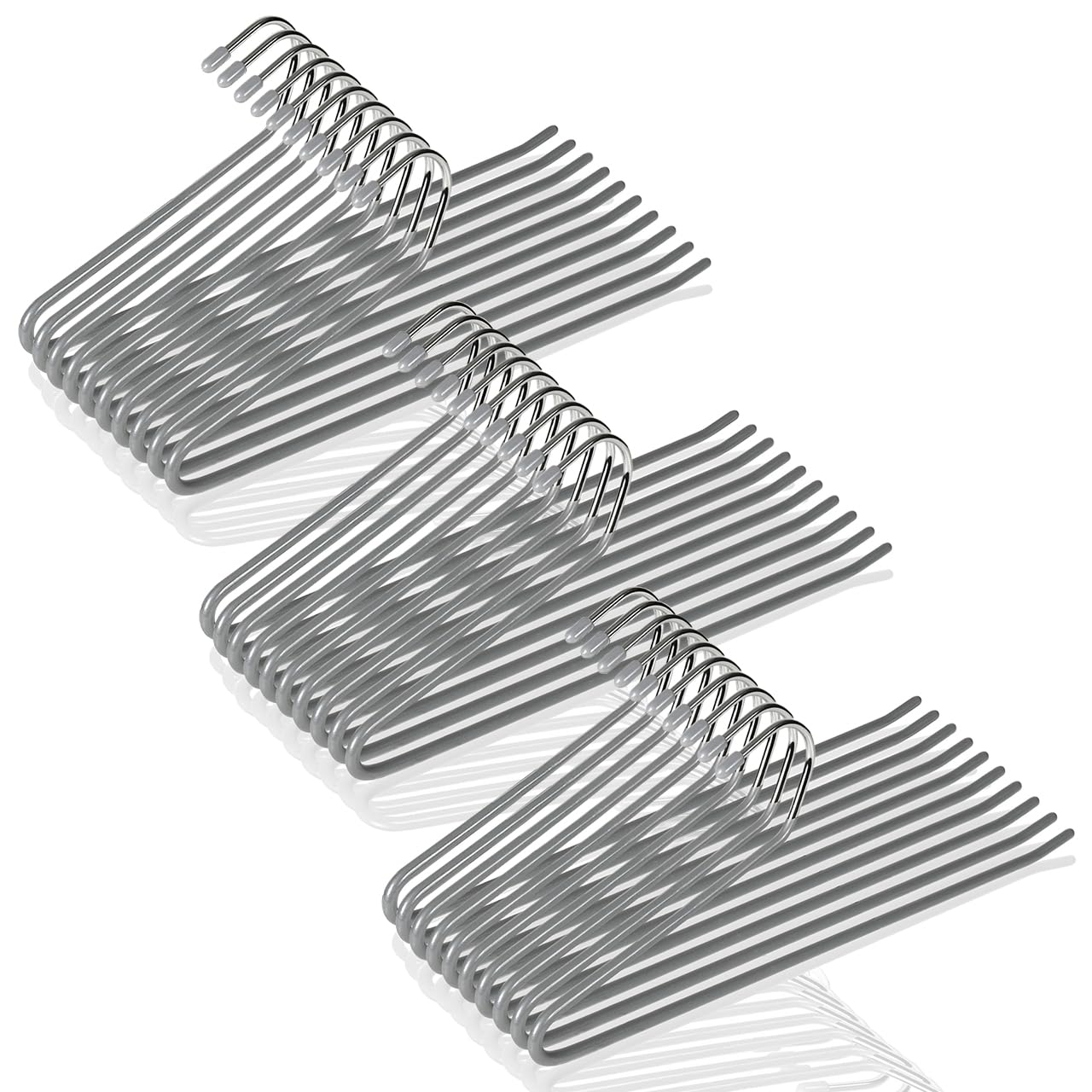 Trouser Hangers by a Professional Set Prevents Clothes from Falling Prevents Sturdy [Supervised Organizer] 30-Piece - Non-Slip, Out, Marks, серый