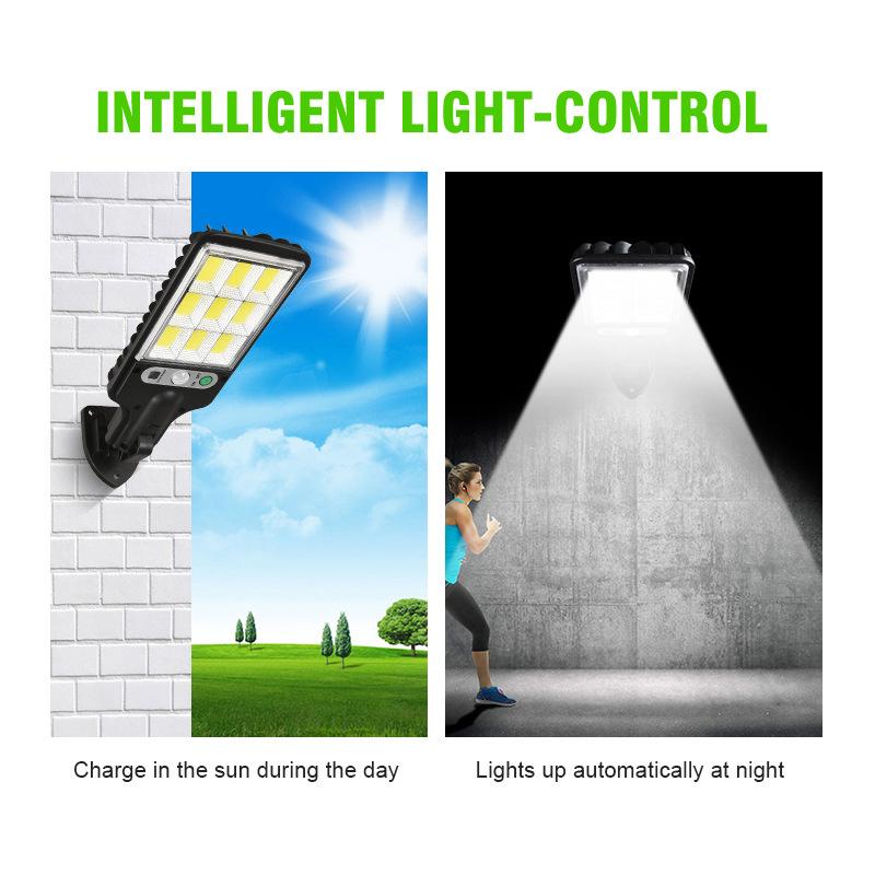 Solar Lamp Solar Street Lights Outdoor With 3 Lighting Modes Waterproof Motion Sensor Security Lamp for Garden Patio Path Yard