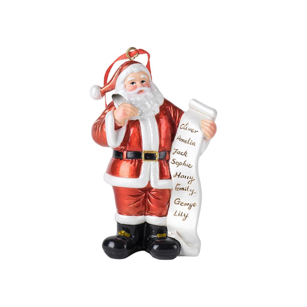 Christmas Tree Ornaments Santa Pendant Hanging Ornament For Indoor Outdoor Holiday Party Decorations