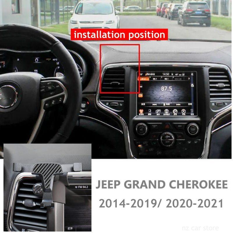Handyhalterung für Jeep Grand Cherokee 2014-2021 Lüftungsschlitz-Halterung Handy-Ständer Autozubehör