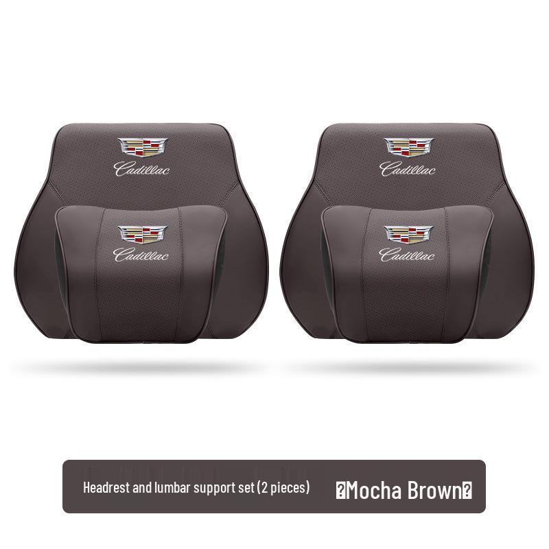 Cadillac CT5/4, XTS, XT4/5, ATSL Headrest and Lumbar Support Pillow Set
