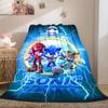 Sonic Flannel Lightweight Blanket Home Decor Sofa Bed Travel Cover Family Gift For All-Season LXRa30