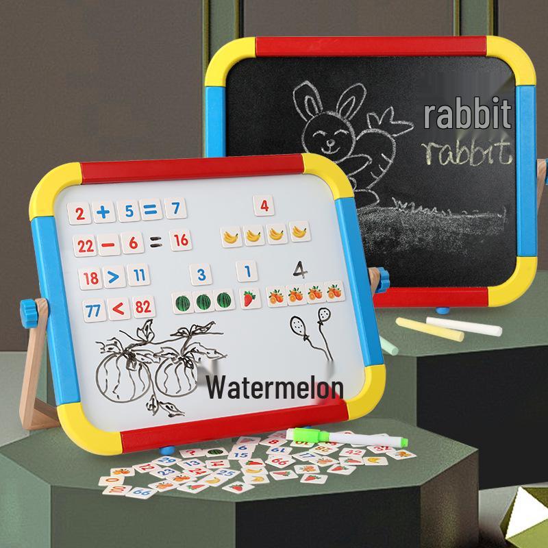 Magnetický dřevěný stojanová tabule pro děti - Skládací umělecká a psací tabule