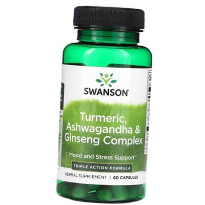 Herbal Complex for Stress, Turmeric, Ashwagandha and Ginseng Complex, 60 Caps (71280336)