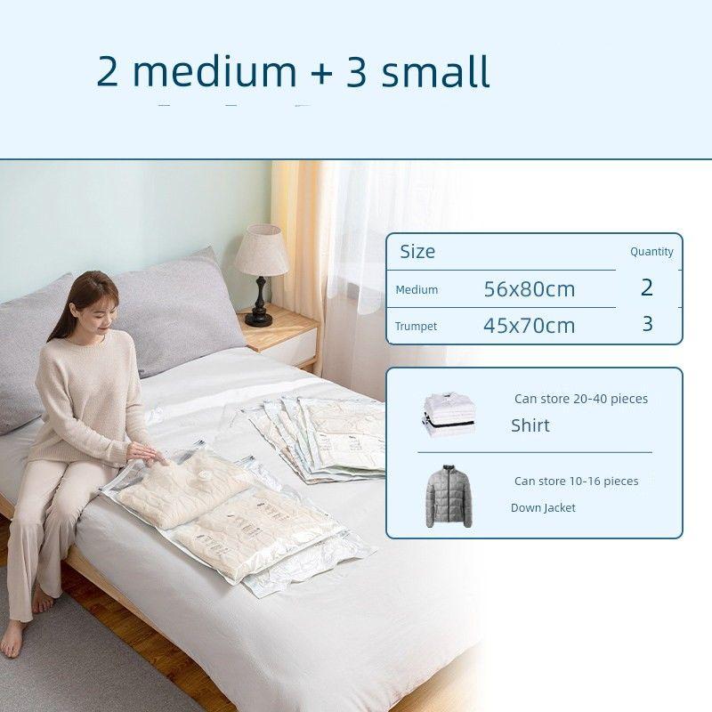 Storage Bags for Home Use, Compression Bags for Quilts, Sealed Travel Clothing Storage Bags, Down Jacket Organizer Bags, No Need for a Vacuum Pump