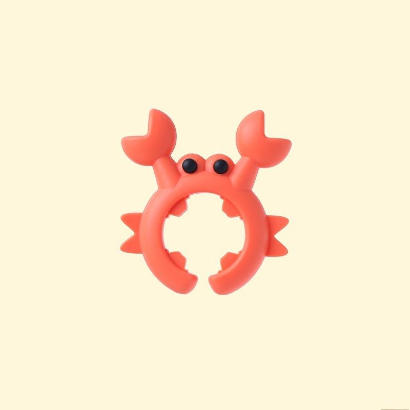 Crab-Shaped Silicone Spatula Holder - Heat-Resistant Kitchen Utensil Rest, Essential Cooking Accessory for Safe and Easy Storage