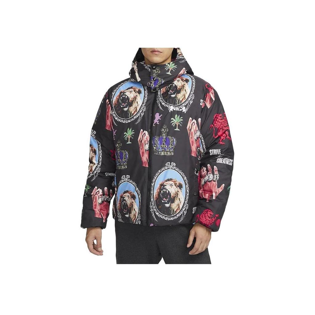 Nike LeBron Therma-FIT Down Jacket Black Multi FB6975-010