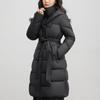 Warm Long Parkas for Women Overcoat With Belt Plus Size Fashion Long Sleeve Thick Woman Winter Coats Hooded