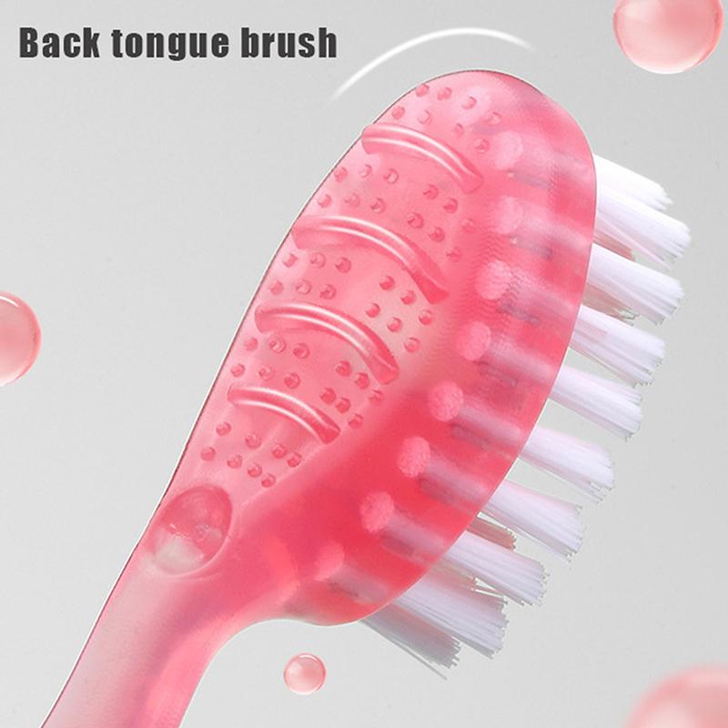 12Pcs Disposable Toothbrush Exploded Bead Adult Cleaning Toothbrush Portable Travel Tooth Brush With Dental Floss Tongue Scraper