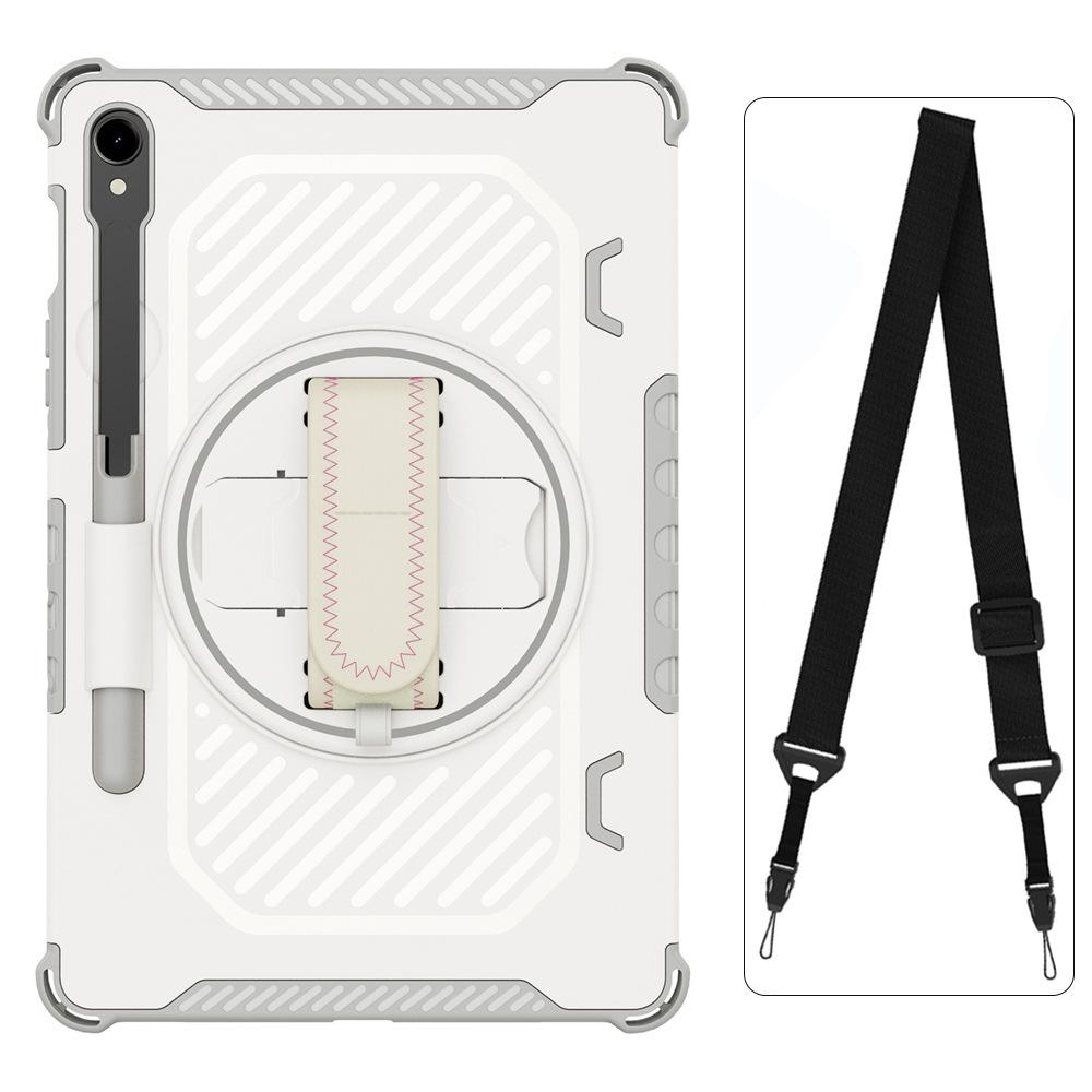 Suitable for Samsung Protective Case S7FES8plusS9FES9+S10plusA9A11plus with Rotating Stand and Hand Strap
