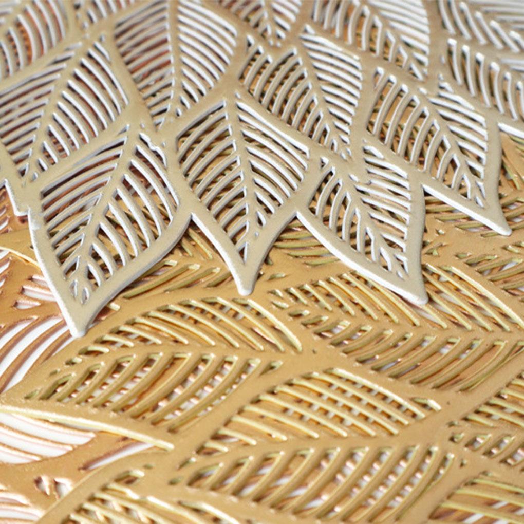 12x Premium Size Pressed Vinyl Placemats For Stylish Table Decor Artistic Wide Application