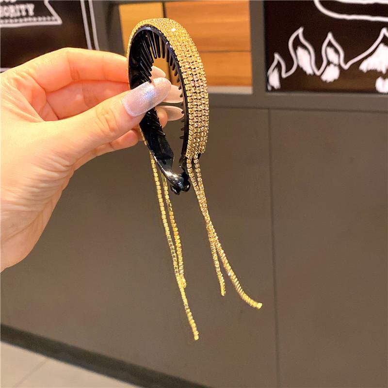 

Элегантные роскошные заколки для волос со стразами и кисточками в виде хвоста, зажим для волос, женские милые заколки для волос, заколки, головные уборы, модные аксессуары для волос золотой
