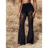 TIFICY Women's Fashion Casual Solid Color Print High Waist Trousers Pants & Capris