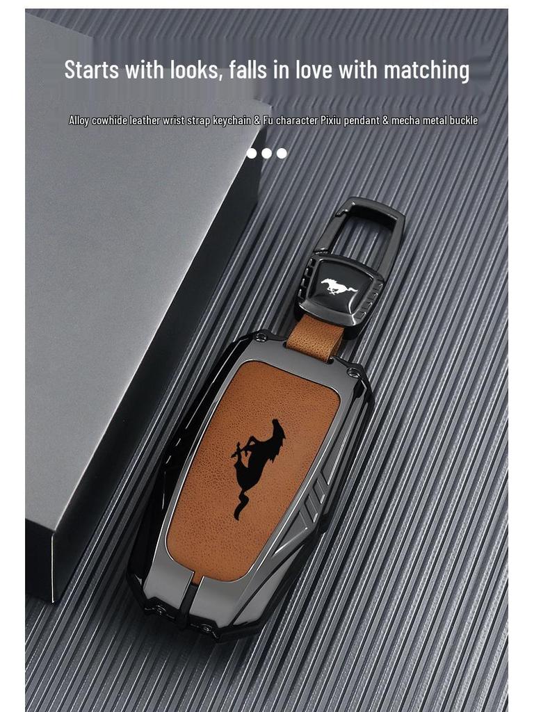 Ford Mustang Cobra Ηλεκτρικό Άλογο Θήκη Προστασίας Κλειδιού & Γυαλιών με Κούμπωμα για Άνδρες & Γυναίκες