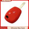 Silikonowa obudowa kluczyka do samochodu Shell Fob dla Renault DACIA Scenic Megane Kangoo Sandero Captur Twingo Modus Protector