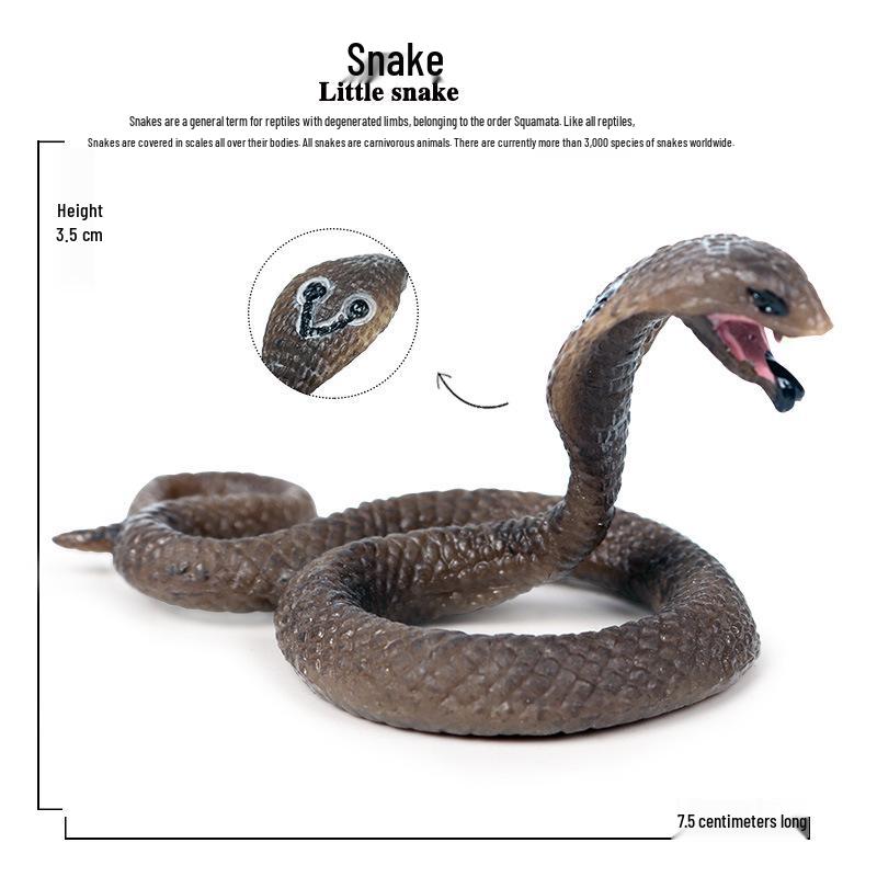 Large Snake Simulation Model - Giant Python & Cobra Children's Toy Ornament