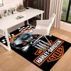 Harley-davidson Motorcycle Artwork Area Rug Office rug, Chair Rug, Decor Carpet Livingroom bedroom Mat, Large Size Fan gifts Christmas gifts