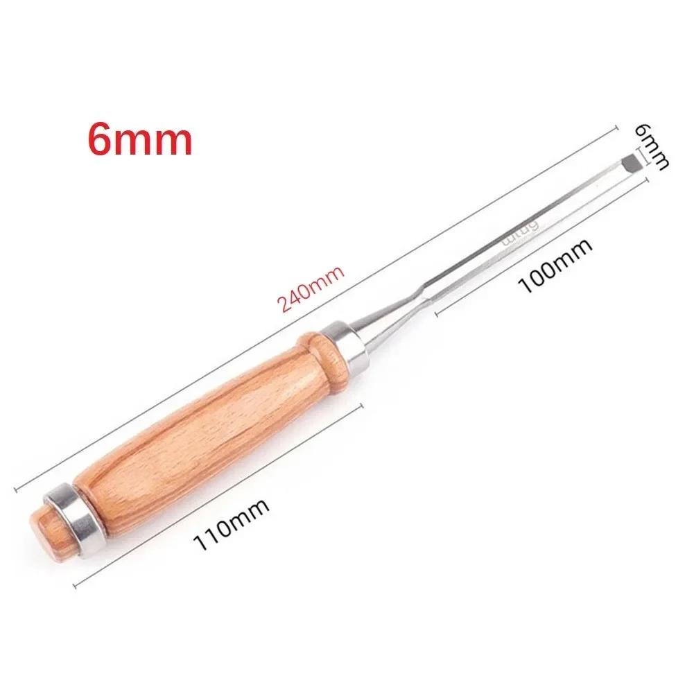 Woodworking Chisel Brand New High Quality Quality Is Guaranteed Flat Shovel Shovel Wood Woodworking Flat Chisel 6mm